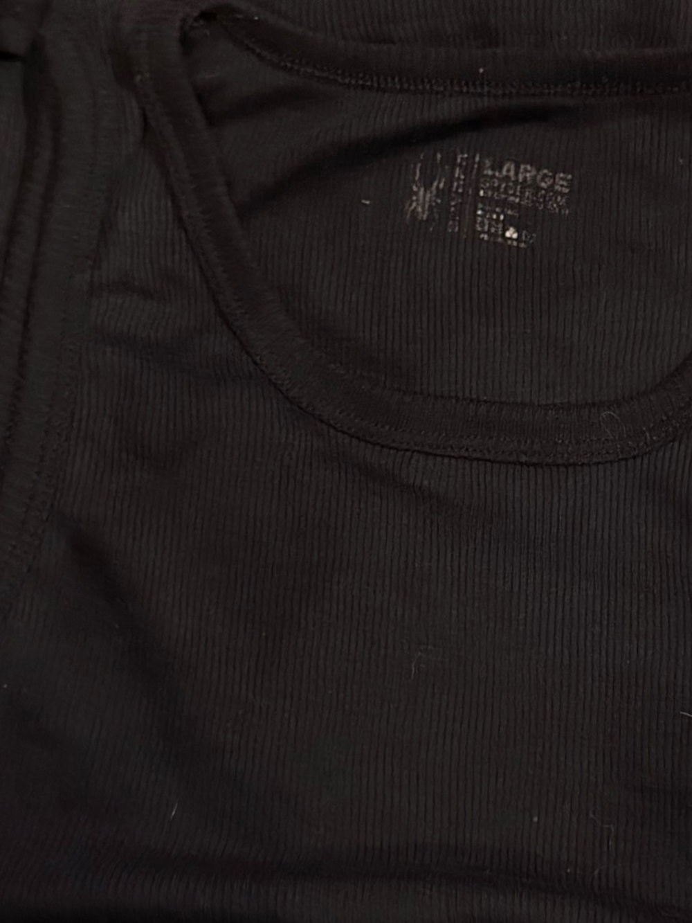 Spyder Black Ribbed Men's Tank Top WORKOUT SHIRT WIFE BEATER BODYBUILDER ATHLETE - Picture 2 of 4